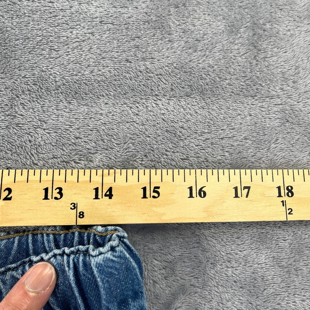PAIGE Wide Leg Jeans Womens 26 Blue Petite Pull On Drawstring Denim Retails $259 - Picture 10 of 12